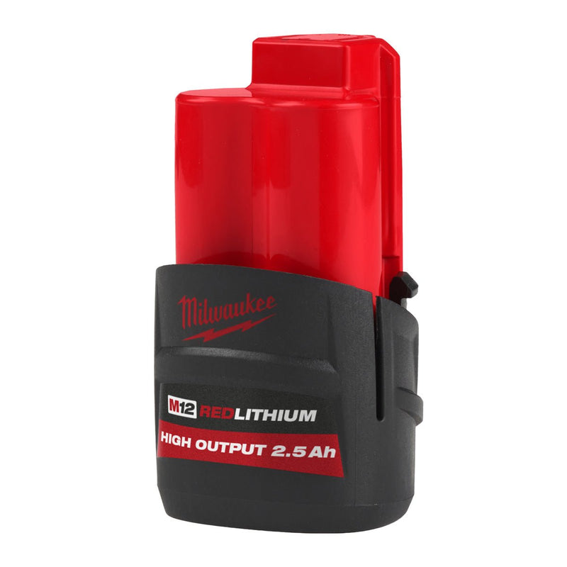 Milwaukee M12 HIGH OUTPUT™ 2.5 Ah Battery M12HB2.5 - 4932480164 - Tool Monster