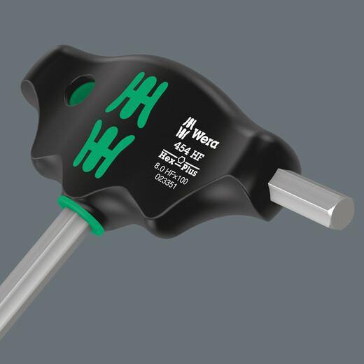 Wera 05023348001 454 HF T - handle Hexagon Screwdriver Hex - Plus with Holding Function, 6 x 200 mm - Tool Monster