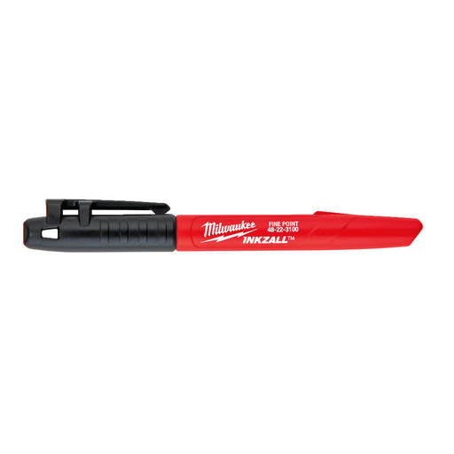 Milwaukee Inkzall Jobsite Fine Point Marker Pen Black 48223100 Tool Monster