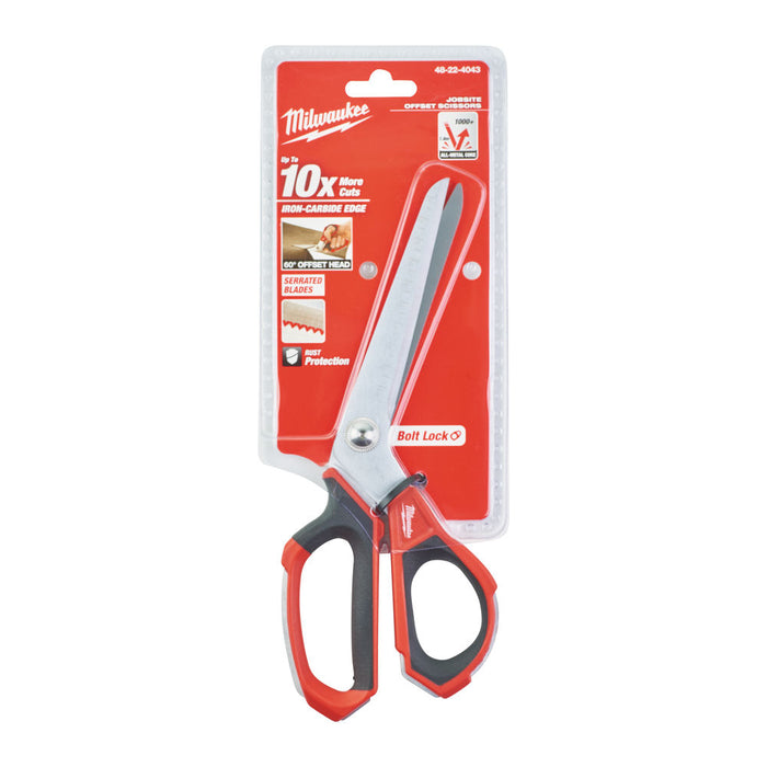 milwaukee 48224043 jobsite offset scissors *** discontinued