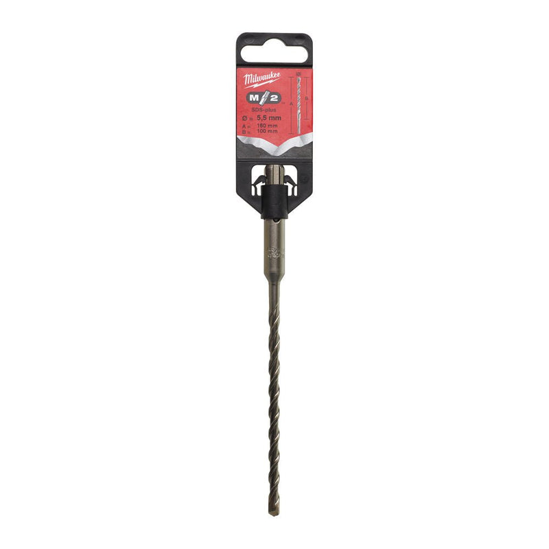 Milwaukee M2 Hammer Drill Bit SDS Plus - Tool Monster