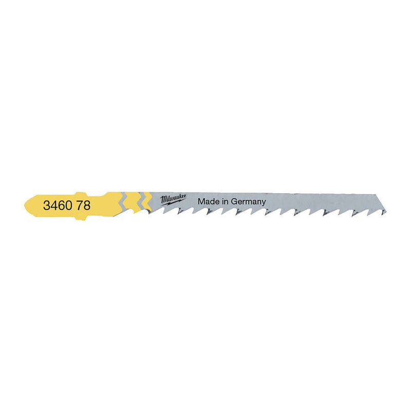 Milwaukee T244D 75mm x 4mm Curve Jigsaw Blades 4932346078 - 5pc - Tool Monster