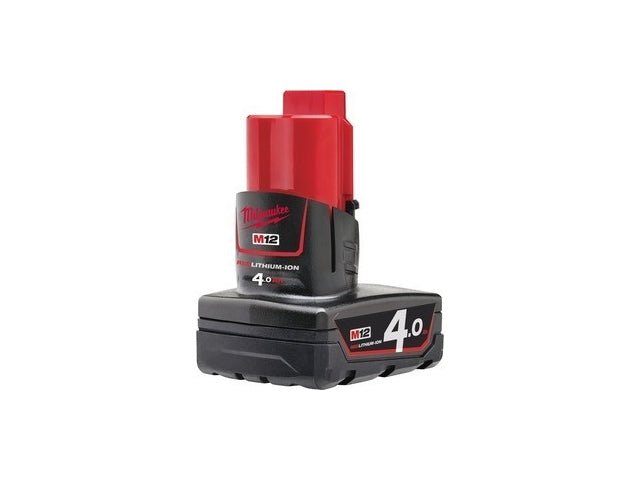 Milwaukee M12™ 4.0 AH Battery - M12 B4 - 4932430065 - Tool Monster