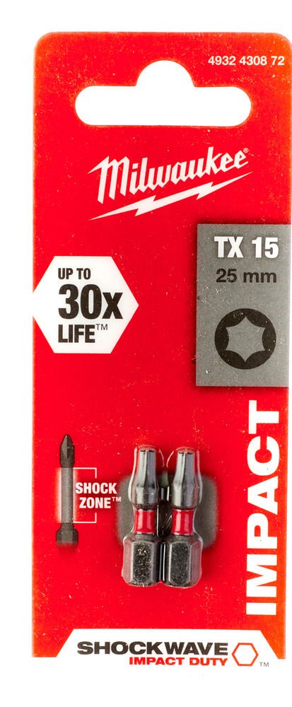 Milwaukee Shockwave Impact Duty™ Screwdriving Bits - 2pc - Tool Monster