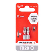 Milwaukee Shockwave Impact Duty™ Screwdriving Bits - 2pc - Tool Monster