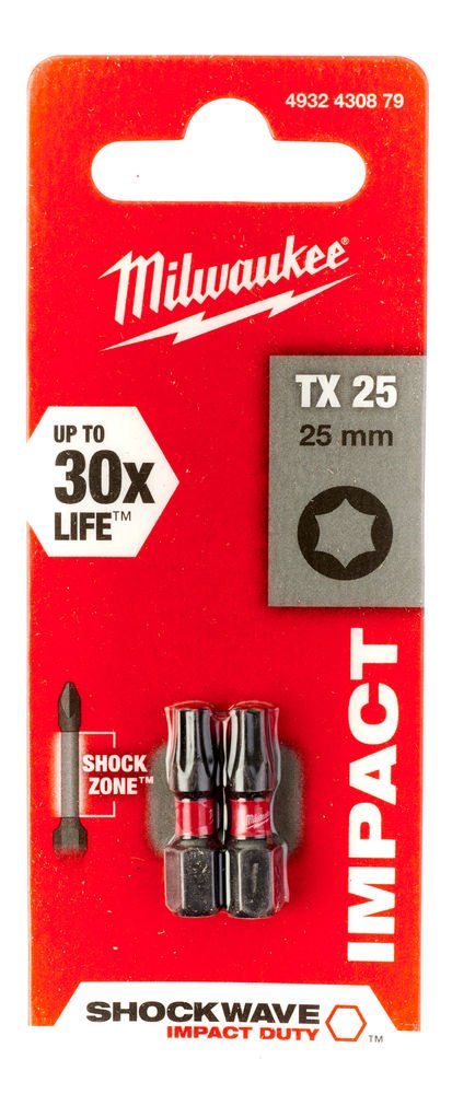 Milwaukee Shockwave Impact Duty™ Screwdriving Bits - 2pc - Tool Monster