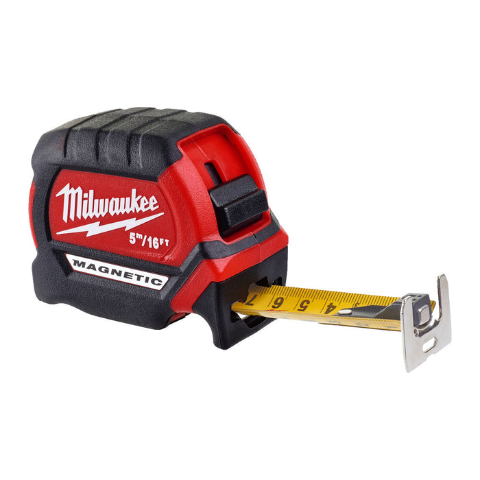 Milwaukee Magnetic Tape Measure 5m/16ft Class 2 Accuracy 4932464602 Tool Monster