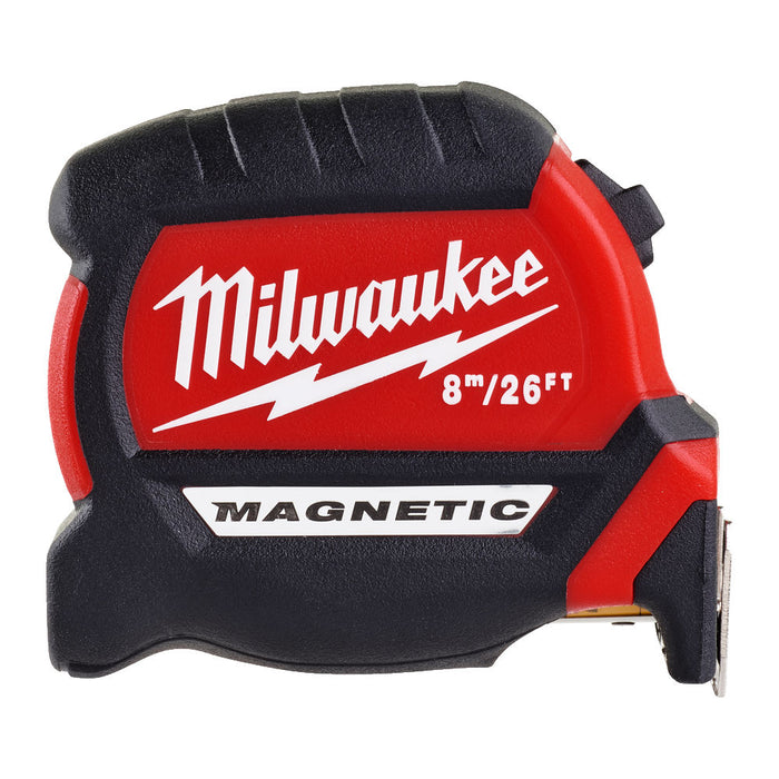 Milwaukee Magnetic Tape Measure 8m/26ft 4932464603 Tool Monster