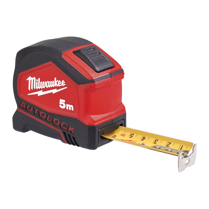 Milwaukee Autolock Tape Measure 5m/16ft Width 25mm 4932464665 - 1pc Tool Monster