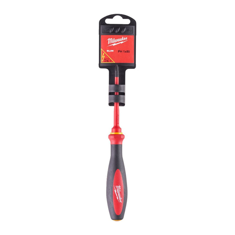 Milwaukee VDE Slim Screwdriver PH1x80 4932471449 - Tool Monster