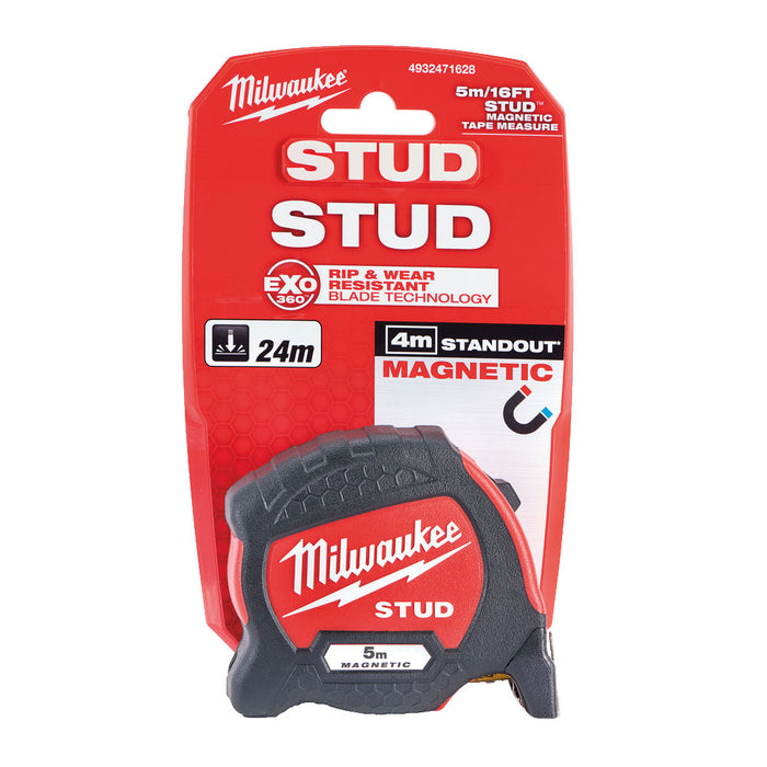 Milwaukee GEN II STUD Magnetic Tape Measure 5m 4932471626 Tool Monster