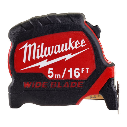 Milwaukee Premium Wide Blade Tape Measure 5m/16ft 4932471817 Tool Monster