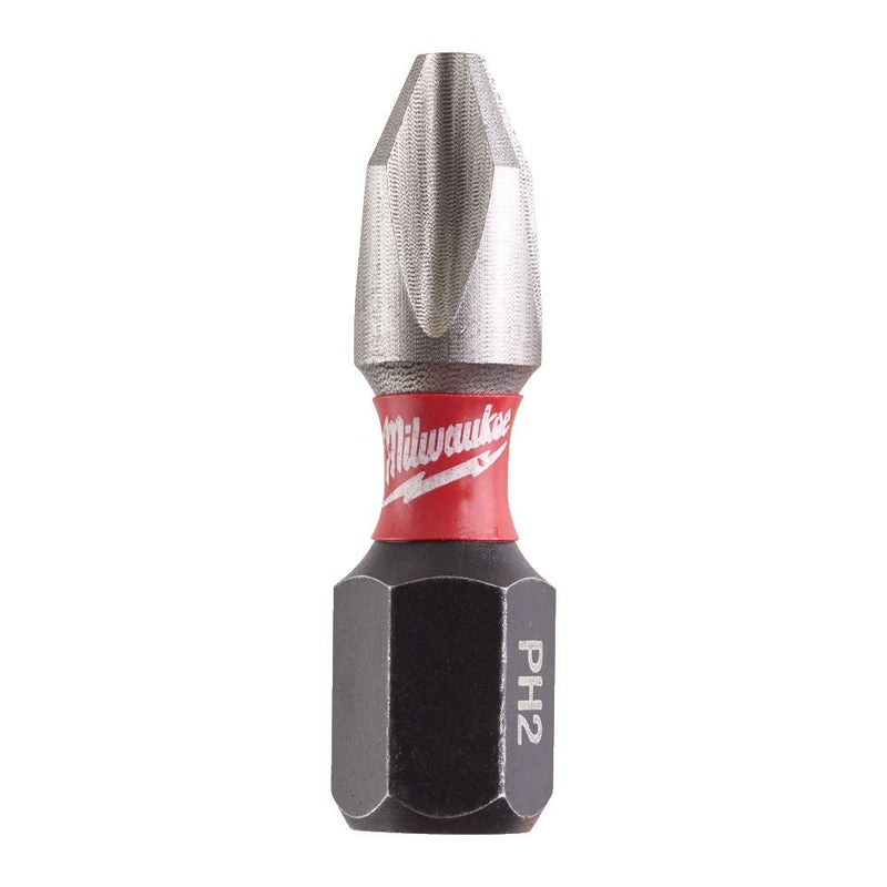 Milwaukee Shockwave™ Impact Duty PH2 x 25mm Screwdriving Bit Set 4932472037 - 25pc - Tool Monster