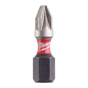Milwaukee SHOCKWAVE™ Impact Duty PZ2 x 25mm Screwdriving Bits 4932472040 - Tool Monster
