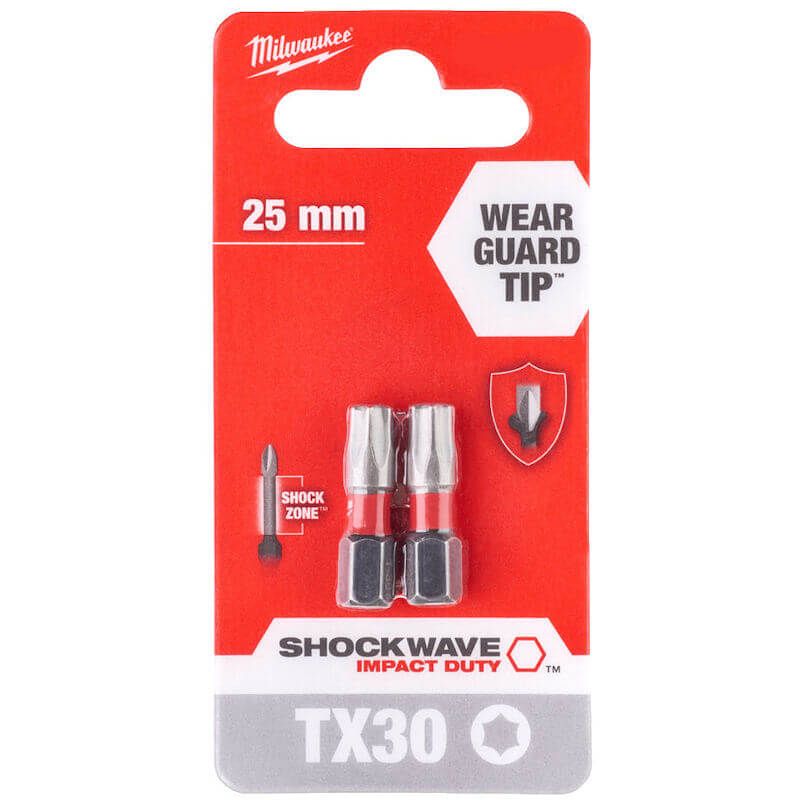 Milwaukee Shockwave Impact Duty™ Screwdriving Bits - 2pc - Tool Monster