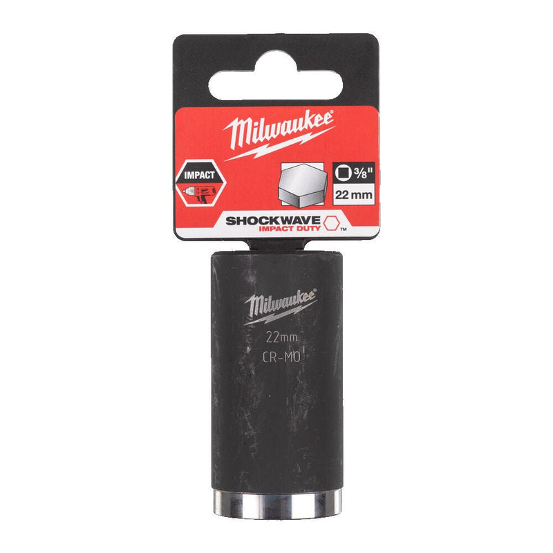 Milwaukee SHOCKWAVE™ Impact Duty 3/8" Drive Deep Impact Socket - Tool Monster