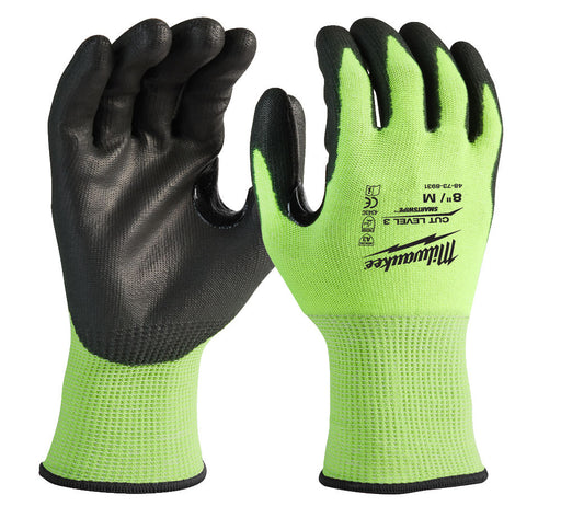 Milwaukee Hi-Vis Cut Level 3 Gloves 4932478131 Tool Monster