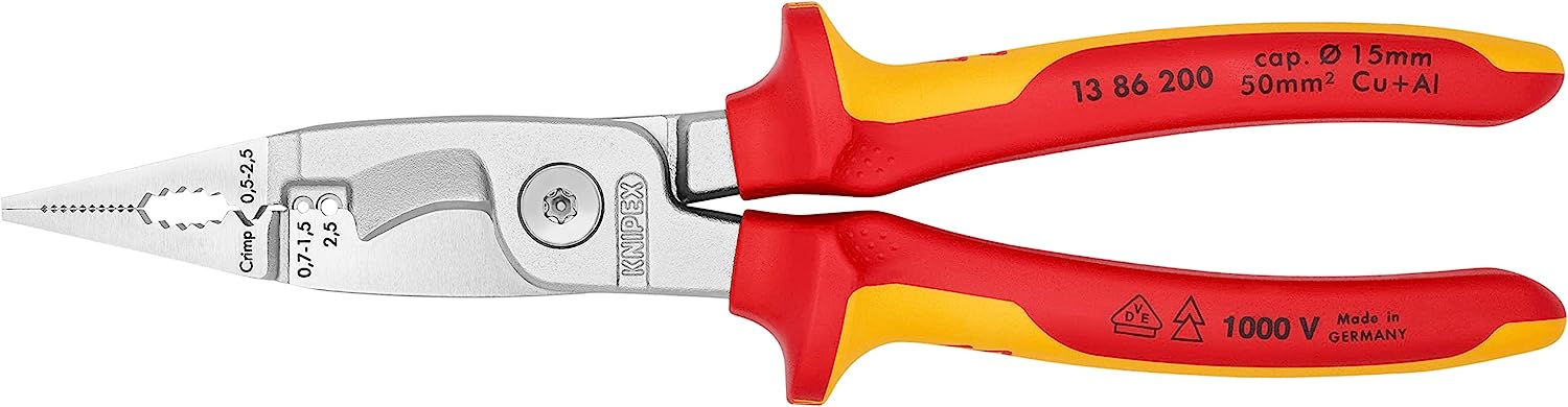 Knipex Pliers for Electrical Installation 200mm - 13 96 200