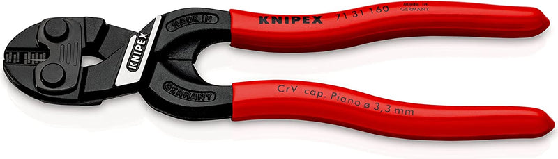 Knipex CoBolt®S Compact Bolt Cutters with recess in the cutting edge - 71 31 160 - Tool Monster