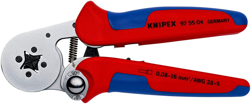 Self - Adjusting Crimping Pliers for wire ferrules with lateral access (180 mm) - 97 55 04 - Tool Monster