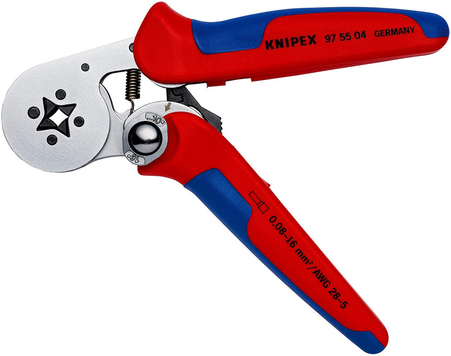 Self-Adjusting Crimping Pliers for wire ferrules with lateral access (180 mm)- 97 55 04