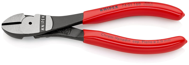 Knipex High Leverage Diagonal Cutters 160mm - 74 01 160 - Tool Monster