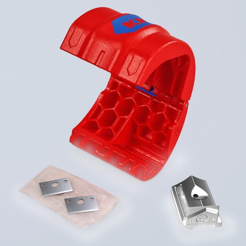 Knipex BiX® Plastic Pipe Cutter & Sealing Sleeves - 90 22 10 BK - Tool Monster