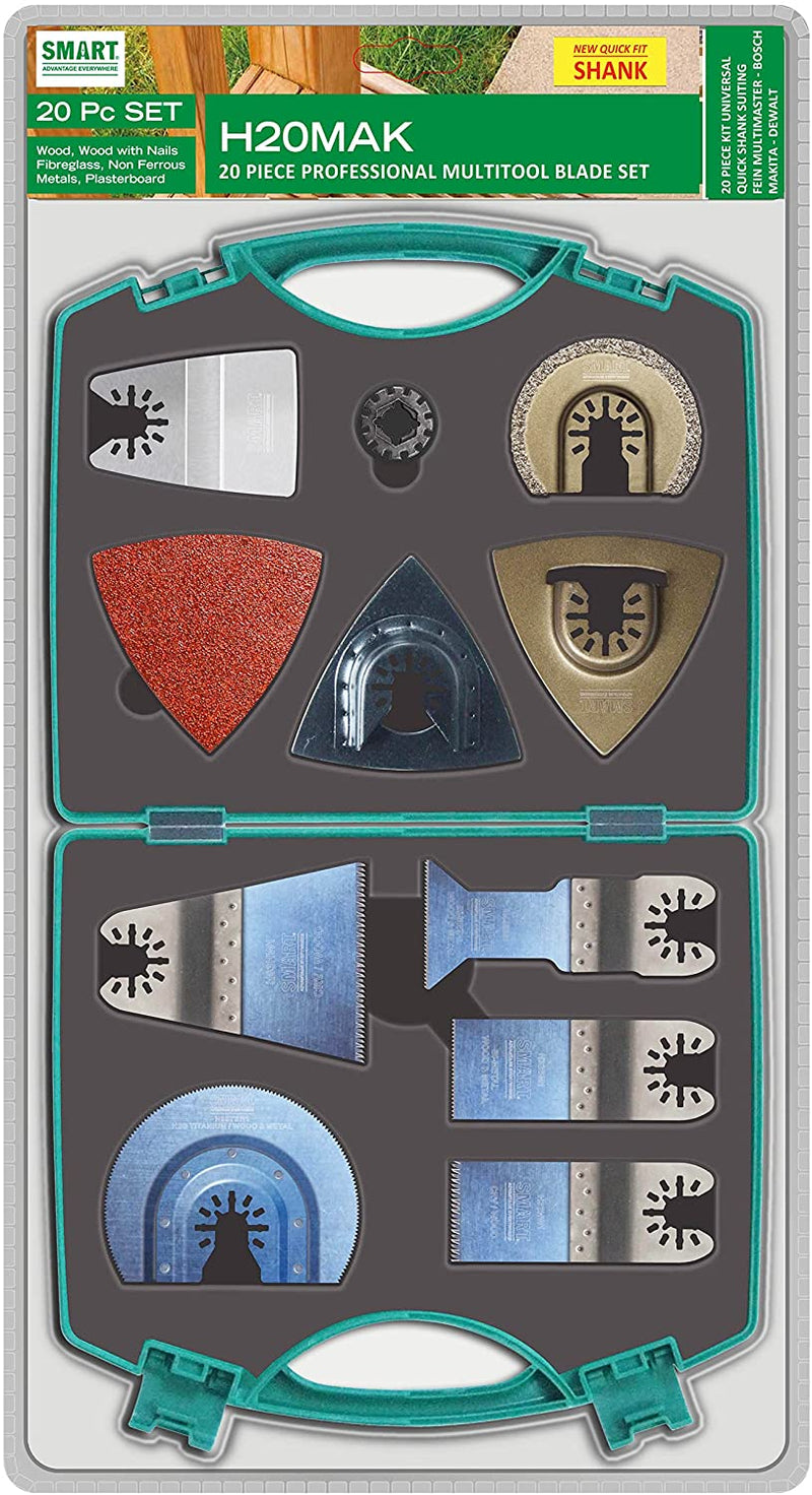 Smart 20 Piece Multi - tool Accessory Kit - H20MAK - Tool Monster