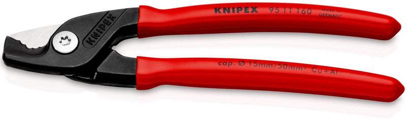 Knipex Cable Shears - 95 11 160 SB - Tool Monster