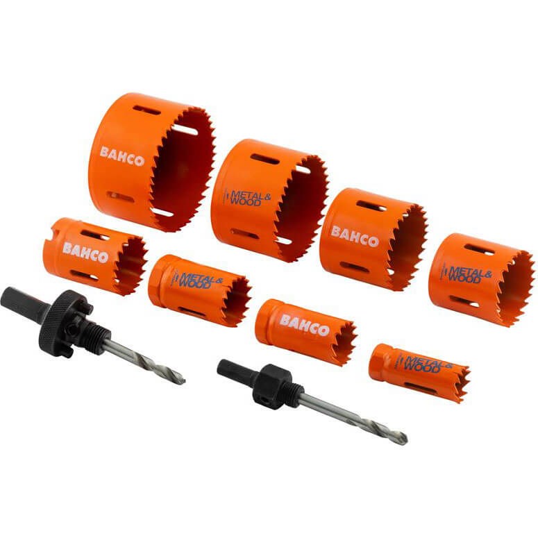 Bahco Electricians Bi Metal 10pc Holesaw Set - 383482EL