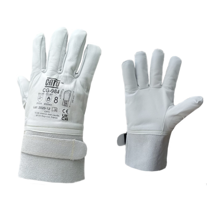 Boddingtons Electrical CATU kratke kožne rukavice za kratke izolacijske rukavice za niski napon - CG-984 