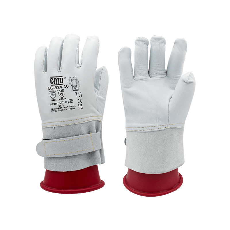Boddingtons Electrical CATU Short Leather OverGloves for Short Low Voltage Insulating Gloves - CG - 984 - Tool Monster
