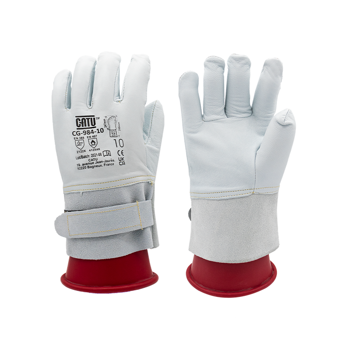 Boddingtons Electrical CATU kratke kožne rukavice za kratke izolacijske rukavice za niski napon - CG-984 