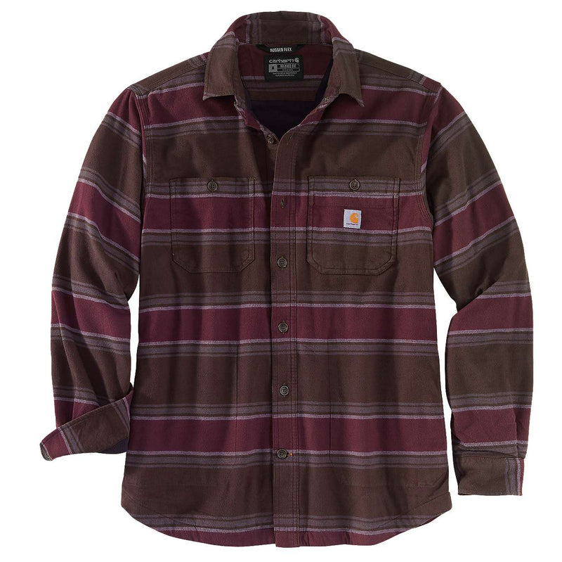 Carhartt® Rugged Flex® Relaxed Fit Midweight Flannel Fleece - lined Shirt - Tool Monster
