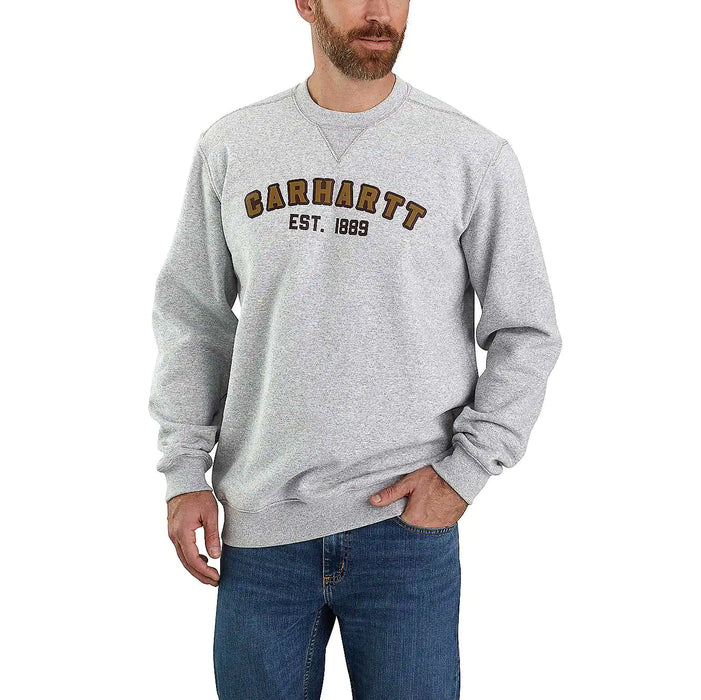 Carhartt® Loose Fit Midweight Crewneck Block Logo Graphic Sweatshirt