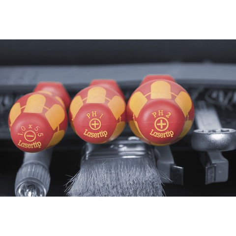 Wera Tools 05006480001 Kraftform Plus VDE Slimline 7 Piece Screwdriver Set - Tool Monster