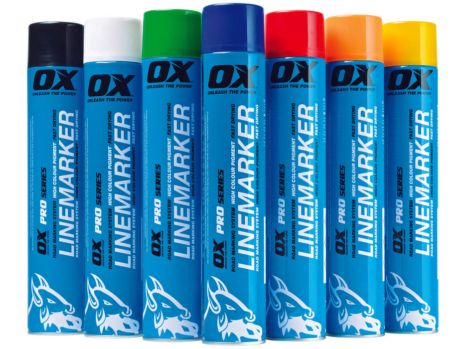 OX 750ML Permanent Line Marker Spray, Orange - OX-T022605