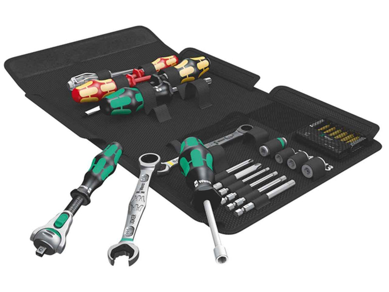 Wera Tools 05135927001 Kraftform Kompakt SH 1 25 Piece Mixed Plumbing Toolkit - Tool Monster