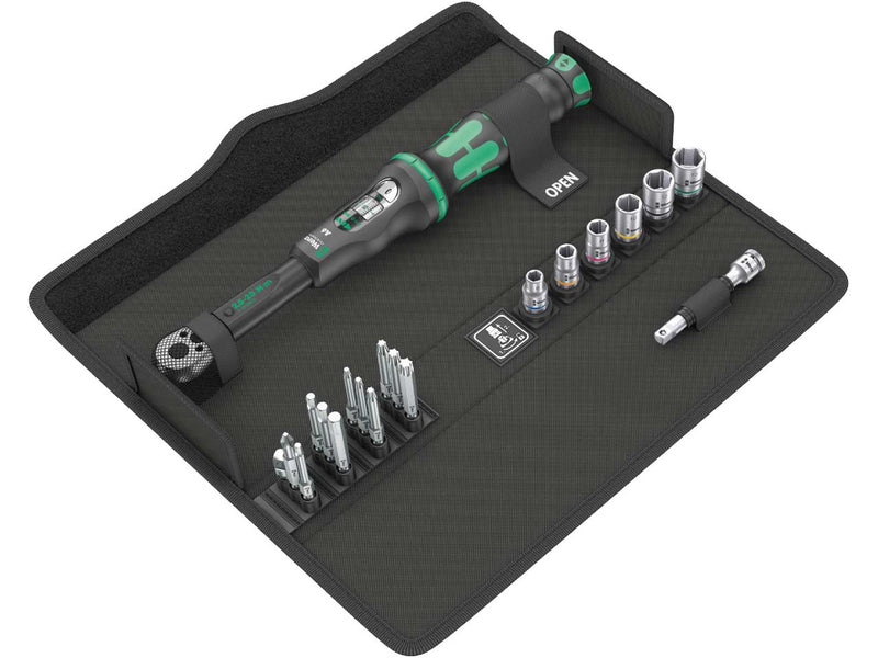 Wera 05130110001 Click - Torque A 6 Set 1 Adjustable Torque 20 Piece Wrench Set, 1/4" Hex Drive, 2.5 - 25 Nm - Tool Monster