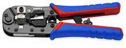 Knipex Crimping Pliers for RJ45 Western Plugs with Multi Component Grips - 97 51 13 - Tool Monster
