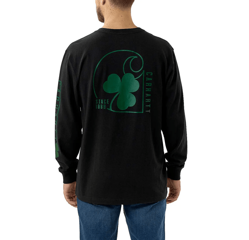 Carhartt® Loose Fit Heavyweight Long - sleeve Shamrock Graphic T-shirt - Tool Monster