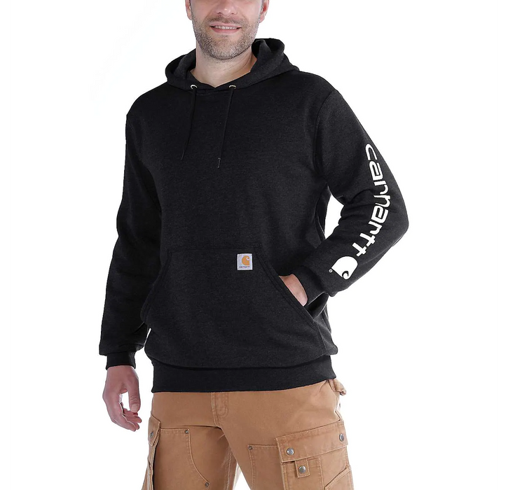 Carhartt® Loose Fit Midweight Logo Sleeve Graphic Sweatshirt Black