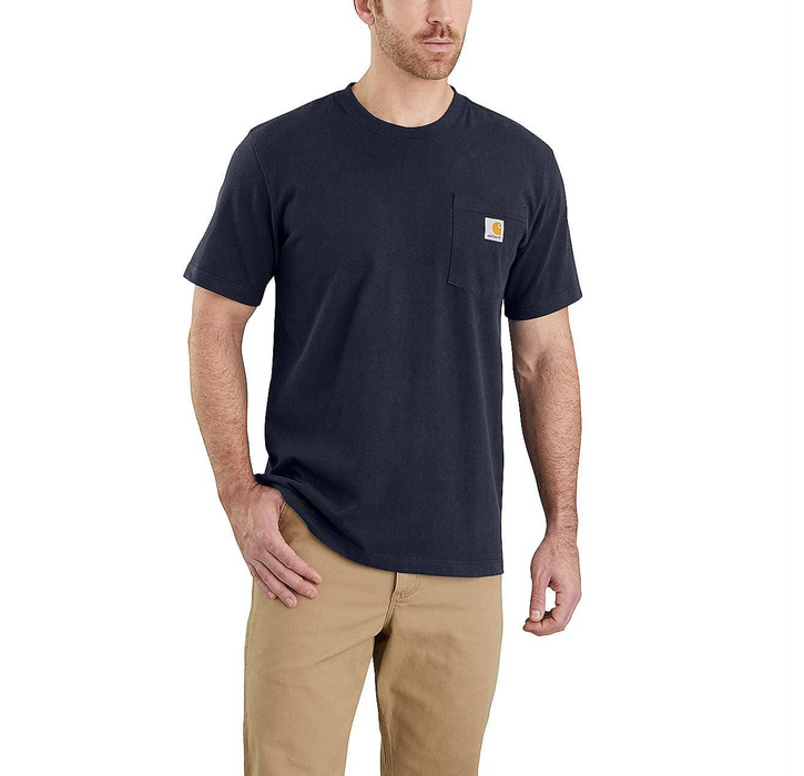 Carhartt® tamnoplava majica s džepovima opuštenog kroja kratkih rukava K87