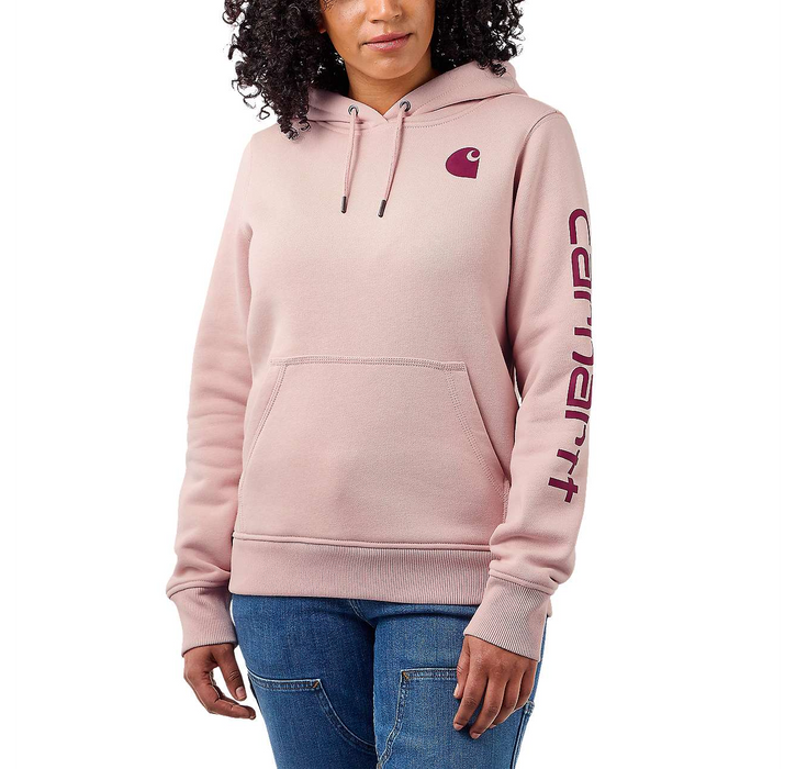 Carhartt® Womens Relaxed Fit Midweight Logo Sleeve Graphic Sweatshirt