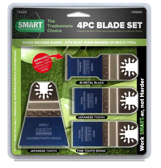 Smart Trade 4 Piece Multi-tool Accessory Kit - H4MAK