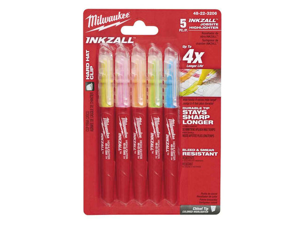 MILWAUKEE INKZALL™ Fine Point Colored Markers (4 Pack) [48-22-3106