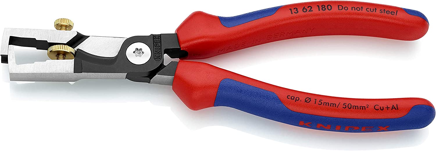 Knipex StriX Insulation strippers with cable shears 180 mm - 13 62 180
