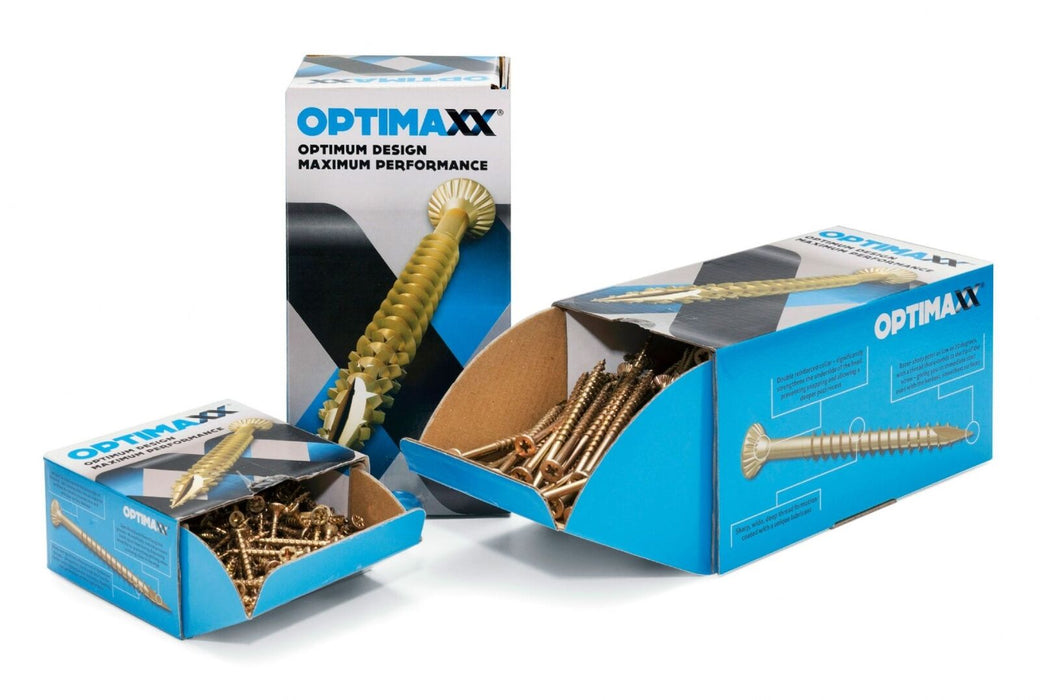 Optimaxx Pozi 4.0 x 60 Premium Quality Wood Screws 4.0 x 60 - Box of 200