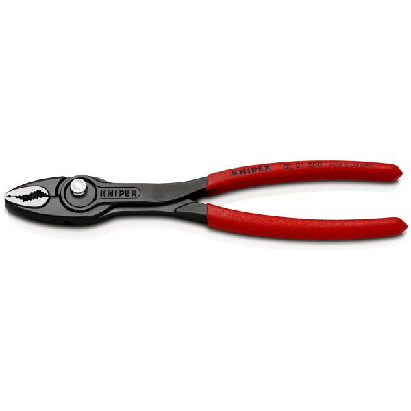 TWINGRIP SLIP JOINT PLIERS WITH NON - SLIP PLASTIC COATING BLACK ATRAMENTIZED 200 MM - 82 01 200 - Tool Monster